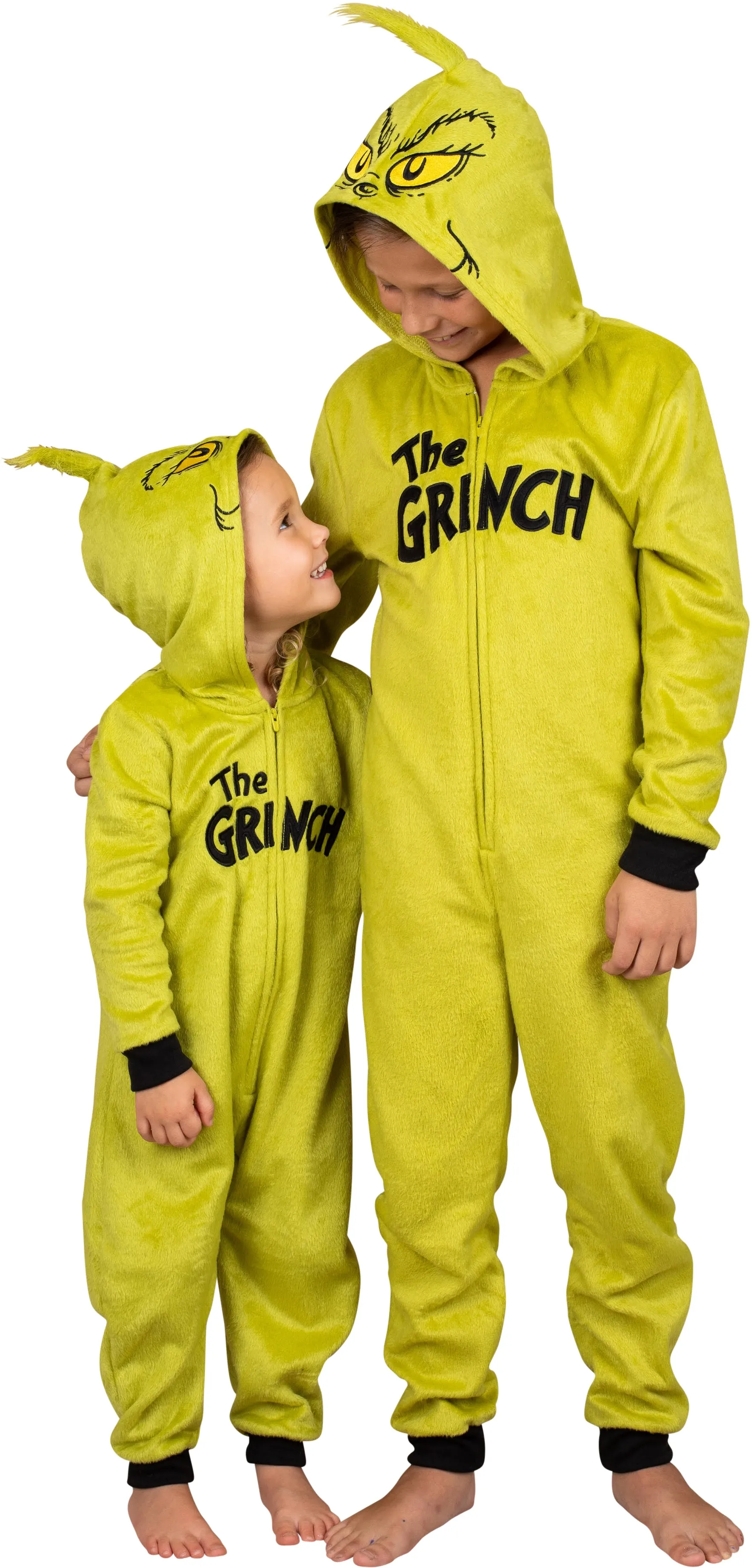 Family Matching Grinch Hoodie Onesie Pajamas