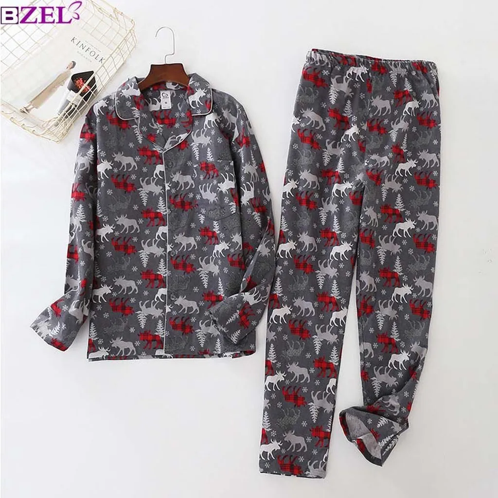Fashion Stars Sale Pyjamas for Man 100% Brushed Cotton Casual Winter Pajamas Sets Men Sleepwear Pijamas Male Pajamers for Men