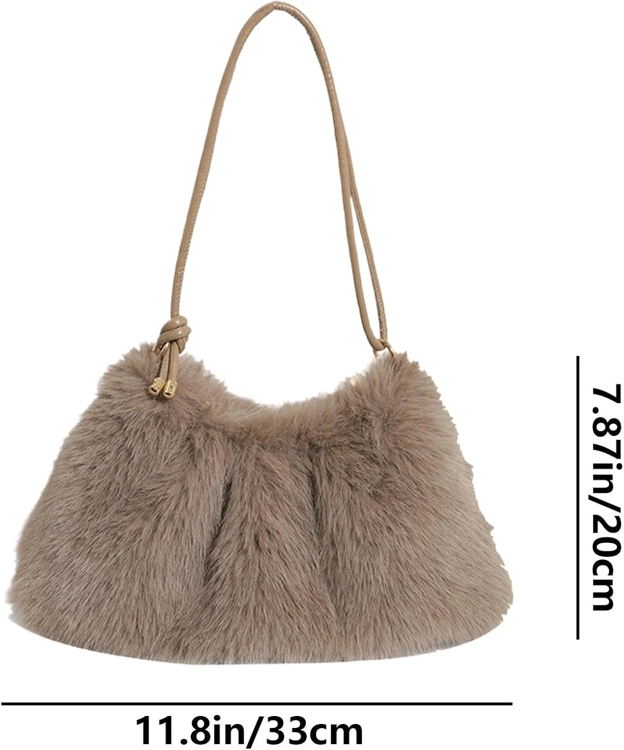 Fashionable Tote Bag, Large Capacity Bag, Plush Shoulder Bag, Multipurpose Tote Bag, Underarm Shoulder Bag, Portable Satchel Bag, Commuting Tote Bag, Plush Tote, Satchel Shoulder Bag, Fashion