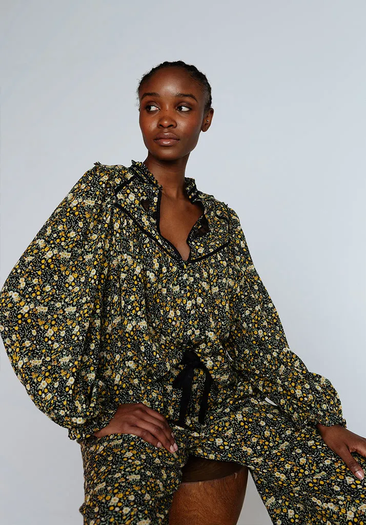 Ferne Blouse & Trouser Aster Print Set In Multi