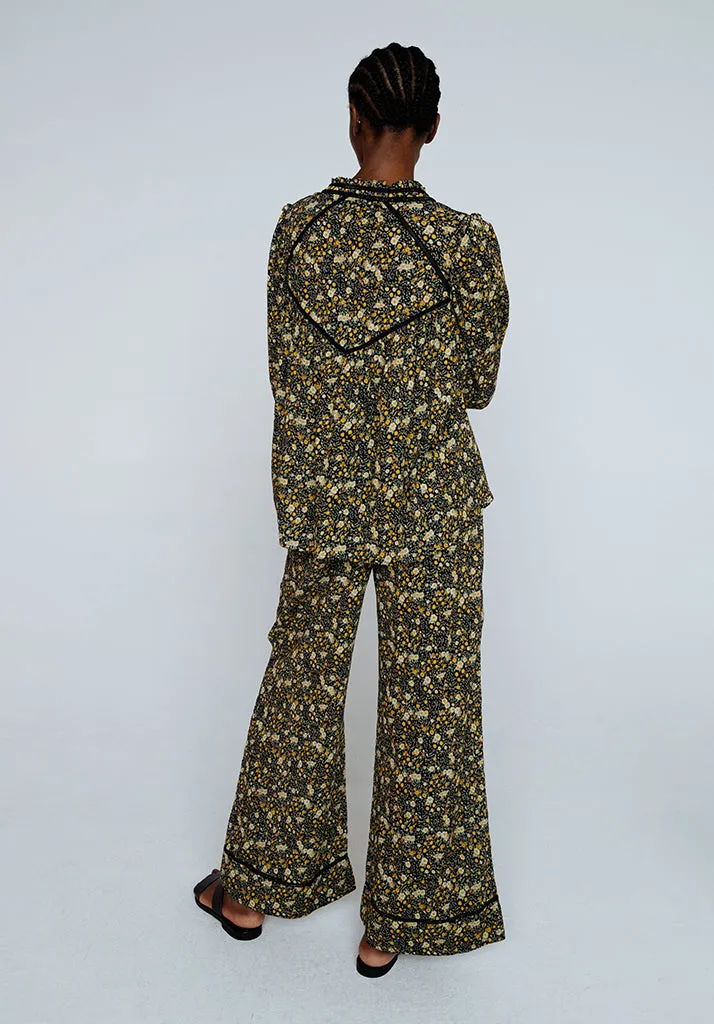 Ferne Blouse & Trouser Aster Print Set In Multi