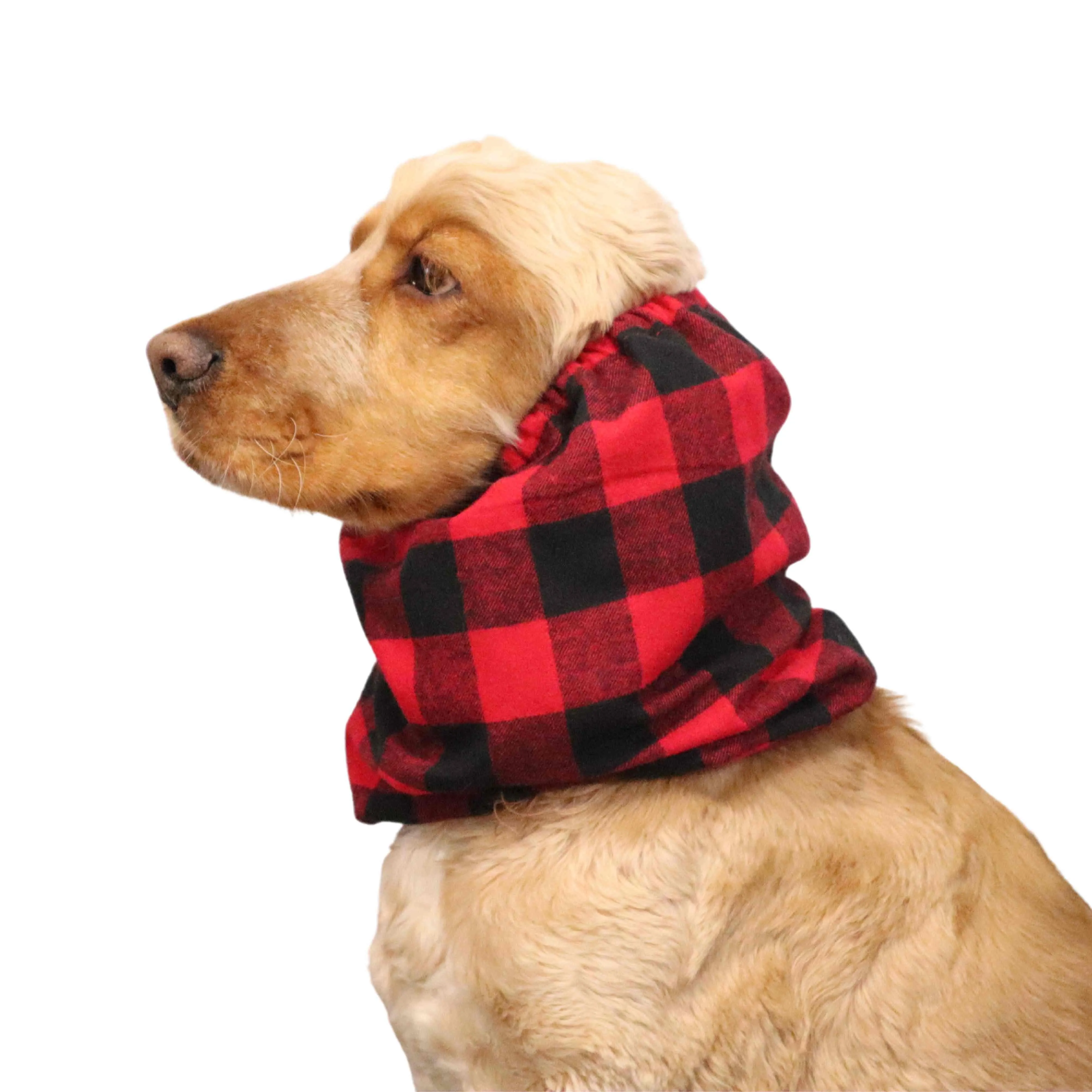 Flannel Dog Snood | Red Plaid