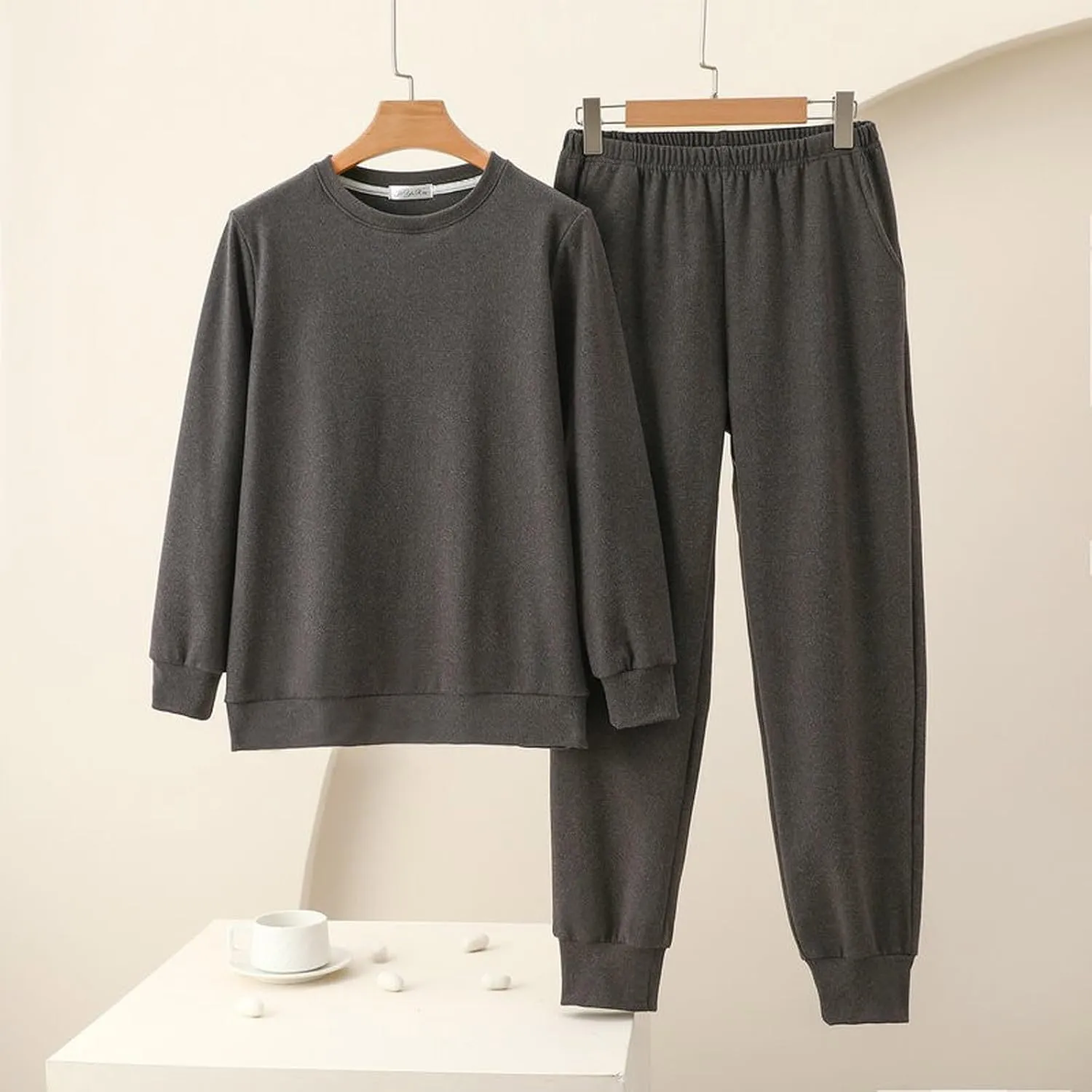 Flannel Pajamas For Women Set Winter Warm Fleece Pullover And Pants Lounge Set Thermal Joggers 2 Piece Pjs Sleepwear