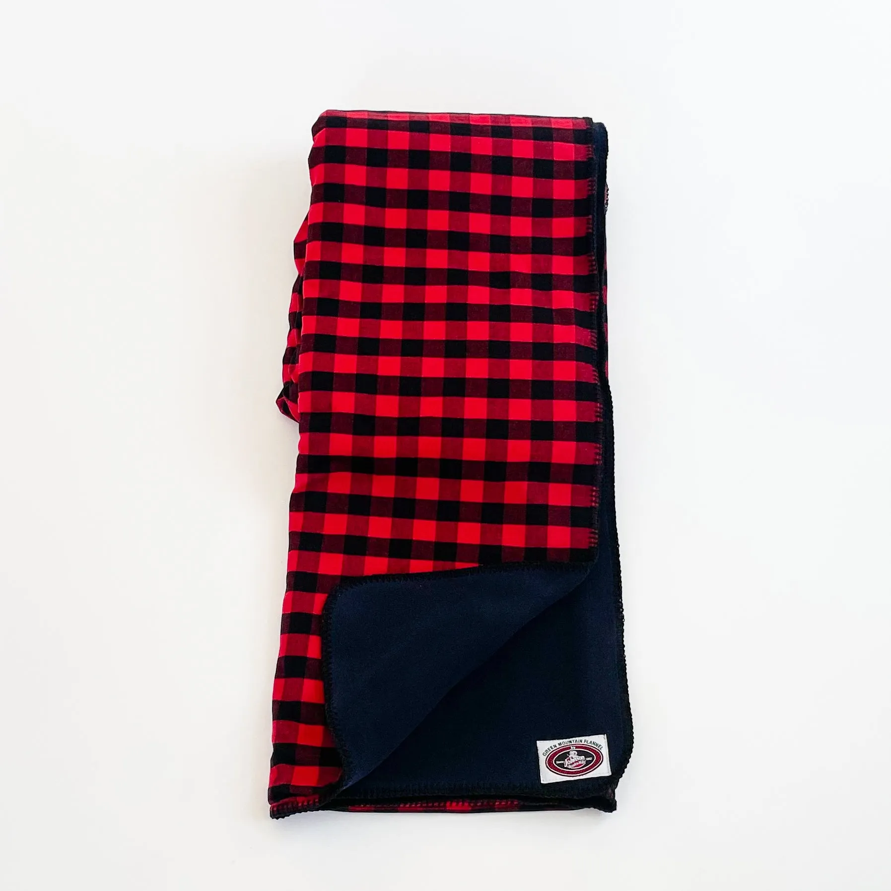 Flannel Throw - Red Black Buffalo Check
