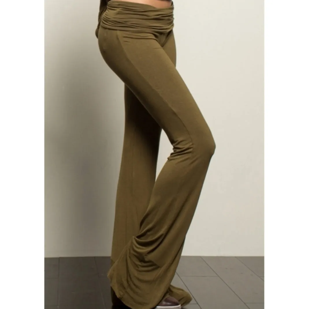 Flare Leg Jersey Pants