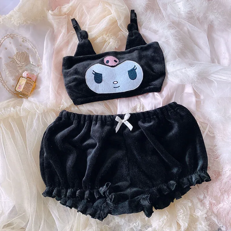 Fluffy cinnamoroll pajamas set