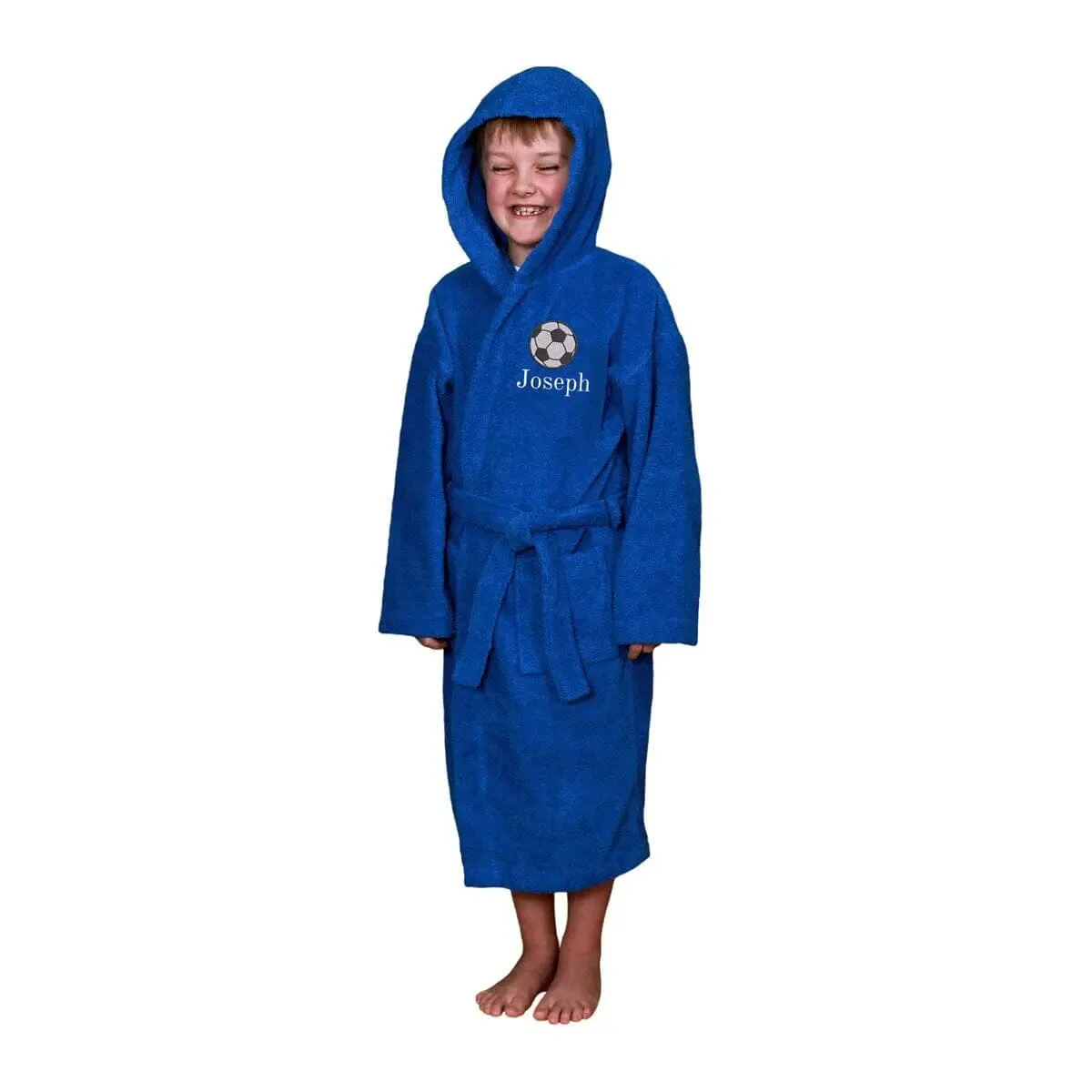 Football Hooded Bathrobe