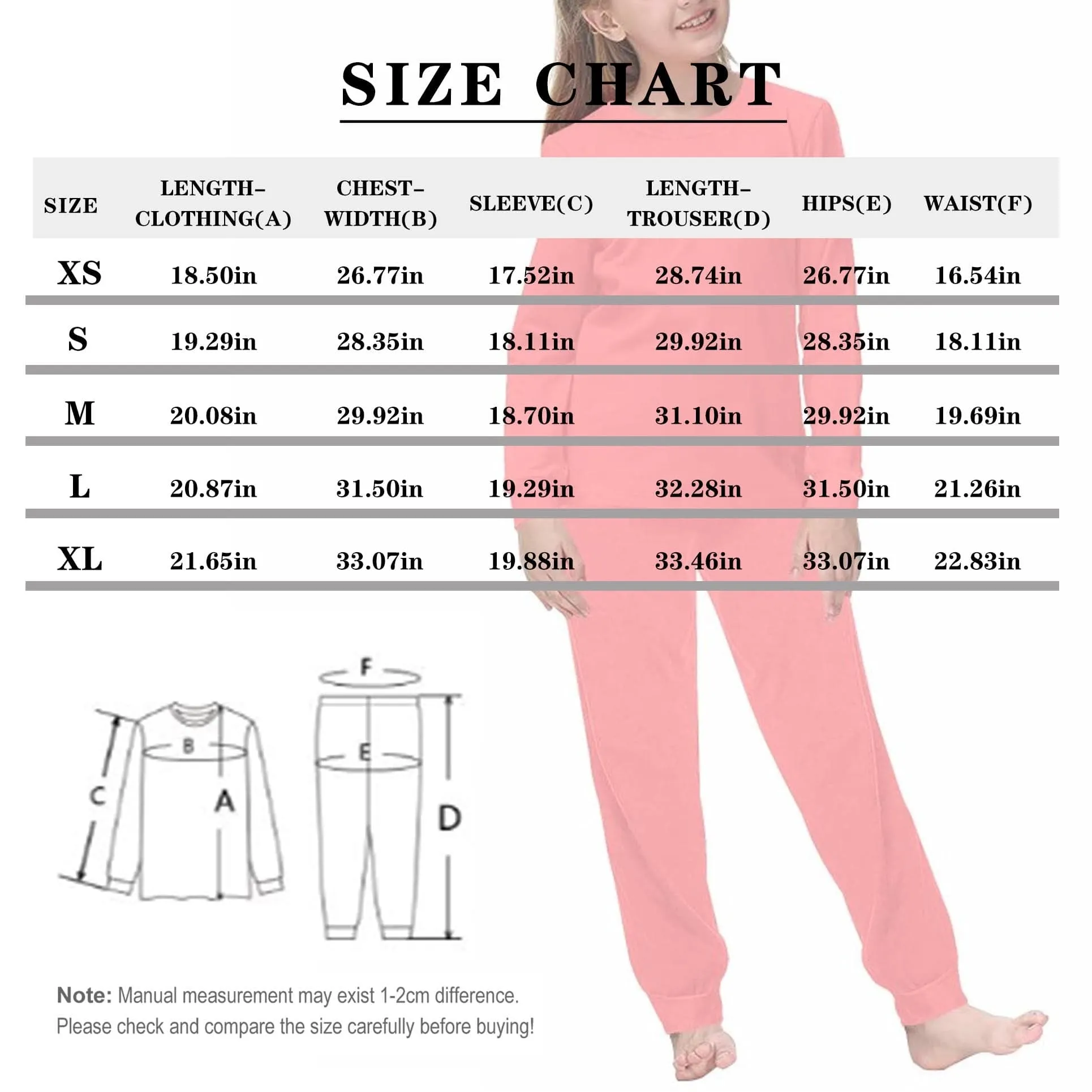 #For 6-12Y Custom Pet's Face Seamless Sleepwear Pjs Personalized Kids Long Sleeve Pajamas Set