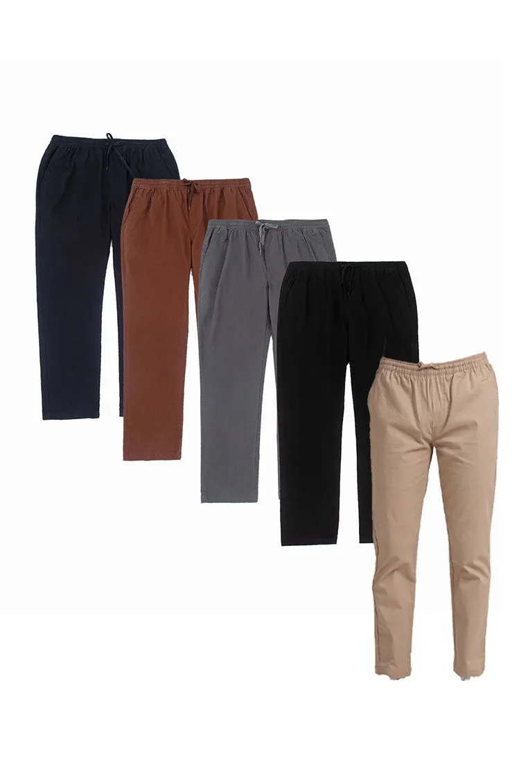 Forest 100% Cotton Twill Trousers Stretchable Slim Fit Long Pants Men | Seluar Lelaki Panjang ( New Arrival ) - 610188