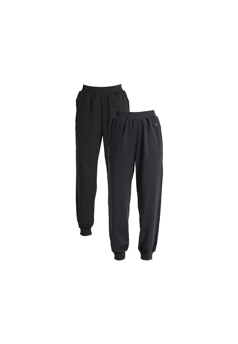Forest Ladies Fine Polyester Spandex Jogger Pants Women Stretchable Long Pants | Seluar Panjang Perempuan - 810501