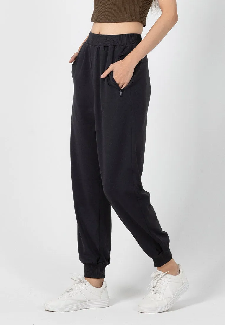 Forest Ladies Fine Polyester Spandex Jogger Pants Women Stretchable Long Pants | Seluar Panjang Perempuan - 810501