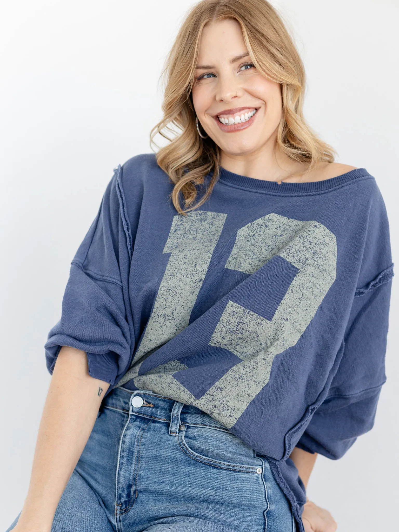 Free People Graphic Camden Pullover