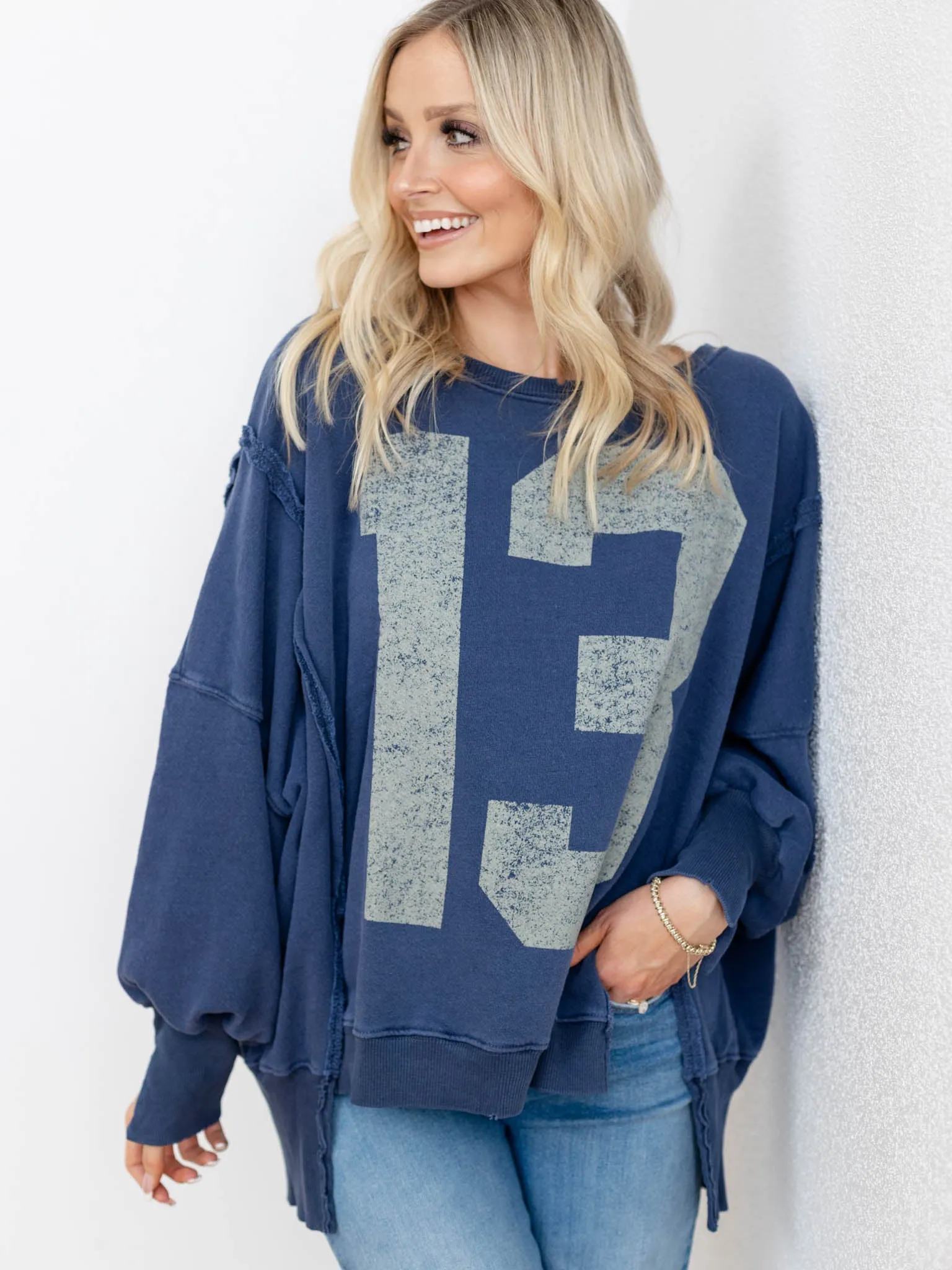 Free People Graphic Camden Pullover