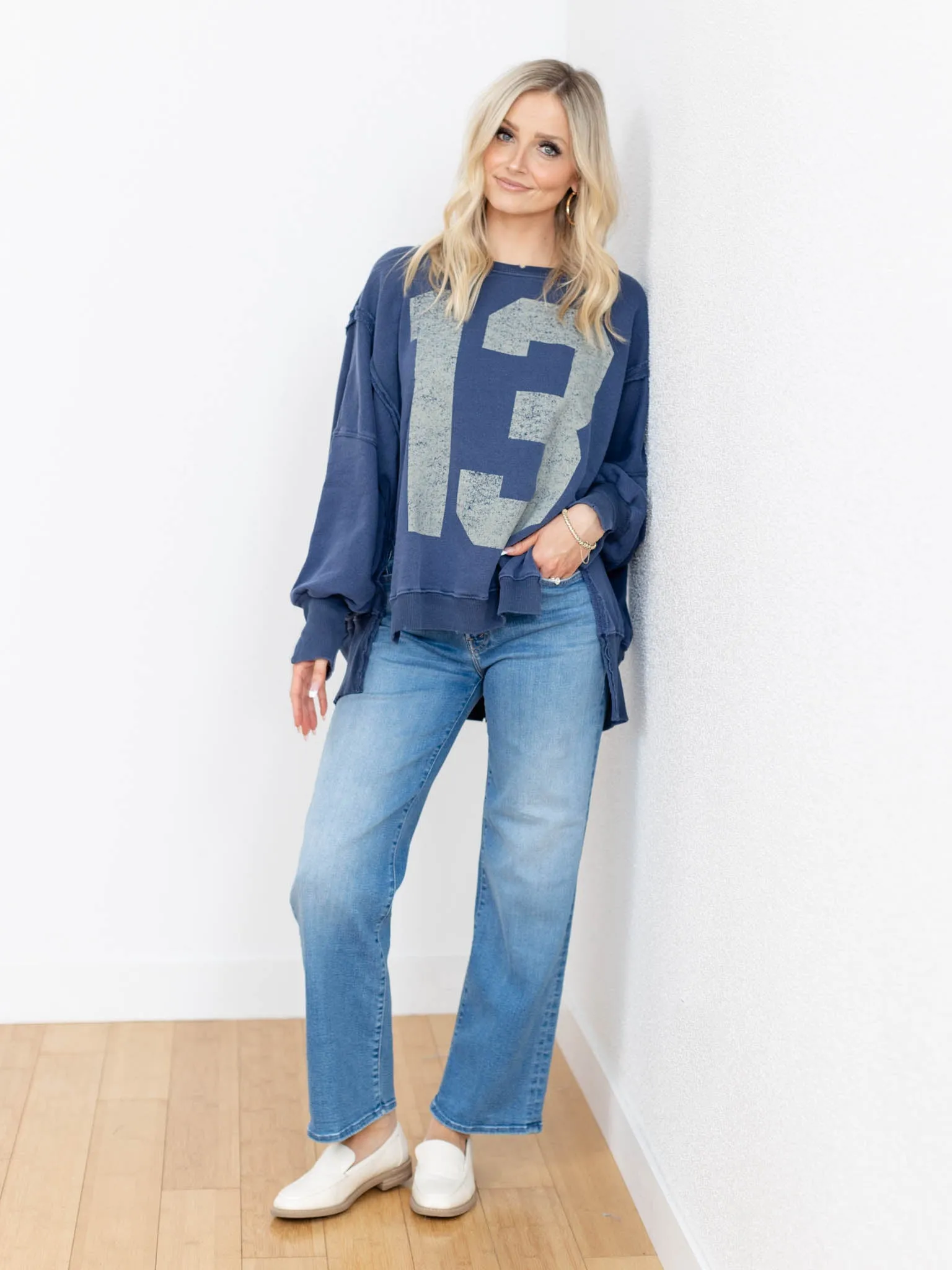 Free People Graphic Camden Pullover