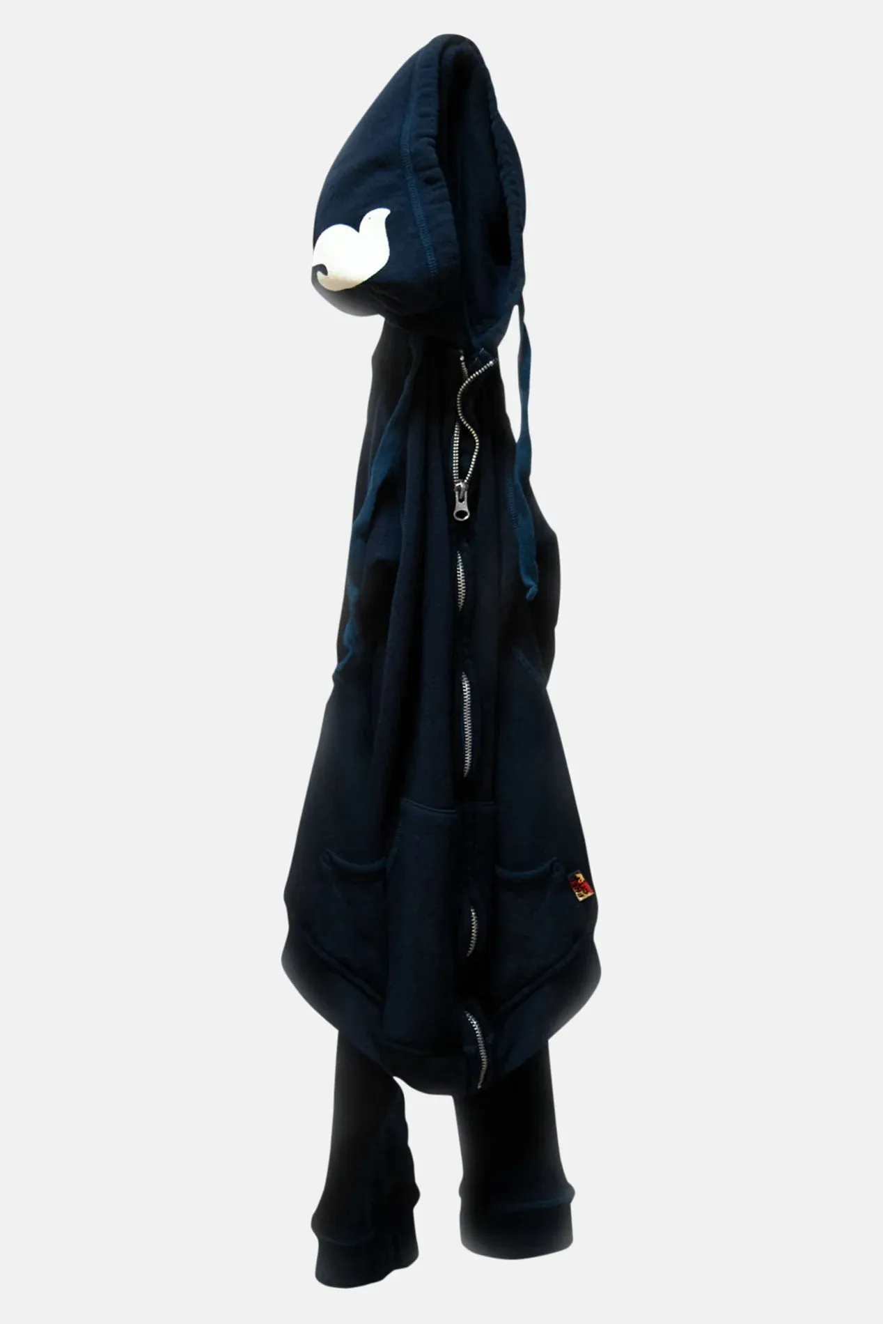 FREECITY Superfluff Lux Zip Hoodie in Deepspace Cream
