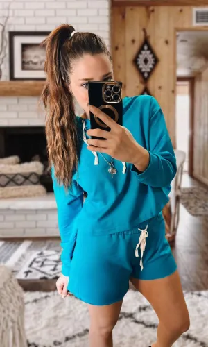 French Terry Cropped Hoodie