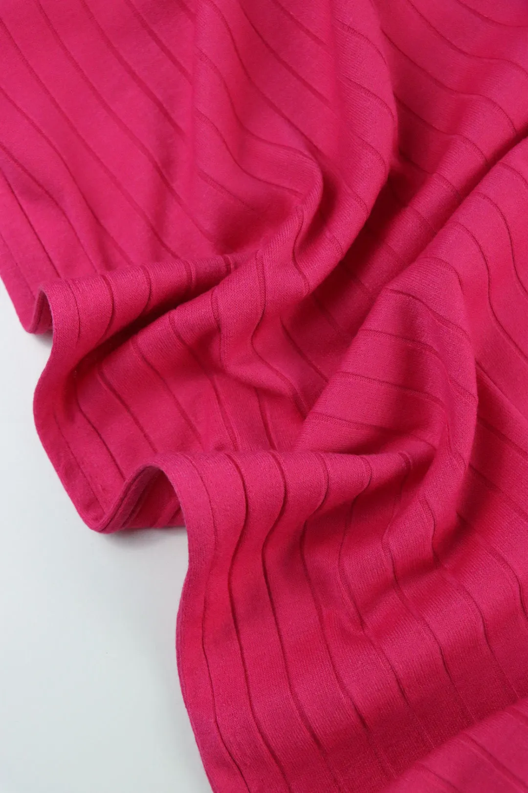 Fuchsia Seville Wide Rib Knit