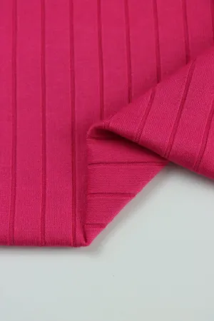 Fuchsia Seville Wide Rib Knit