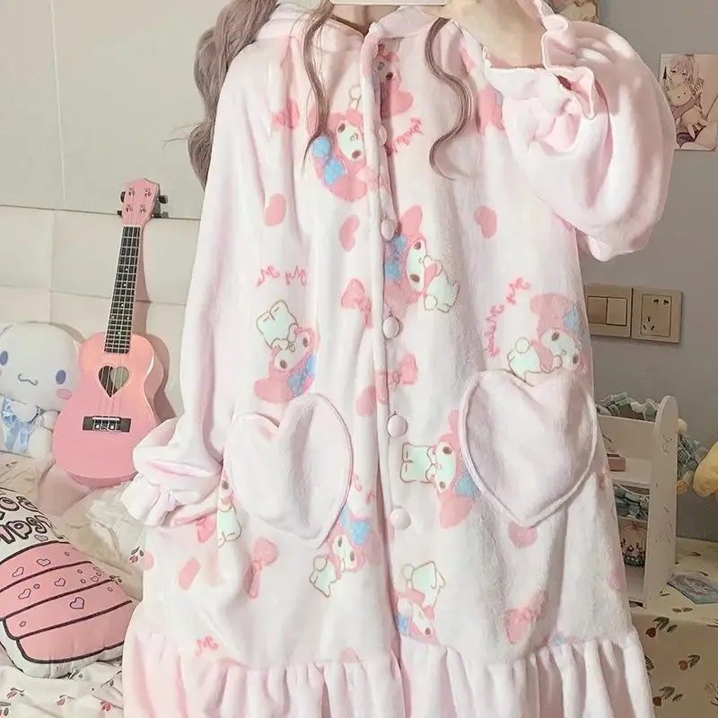 Fuzzy Pink Bunny Nighty