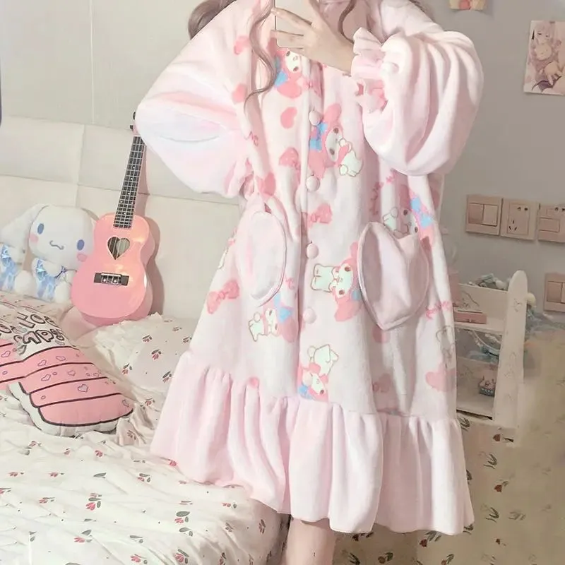 Fuzzy Pink Bunny Nighty