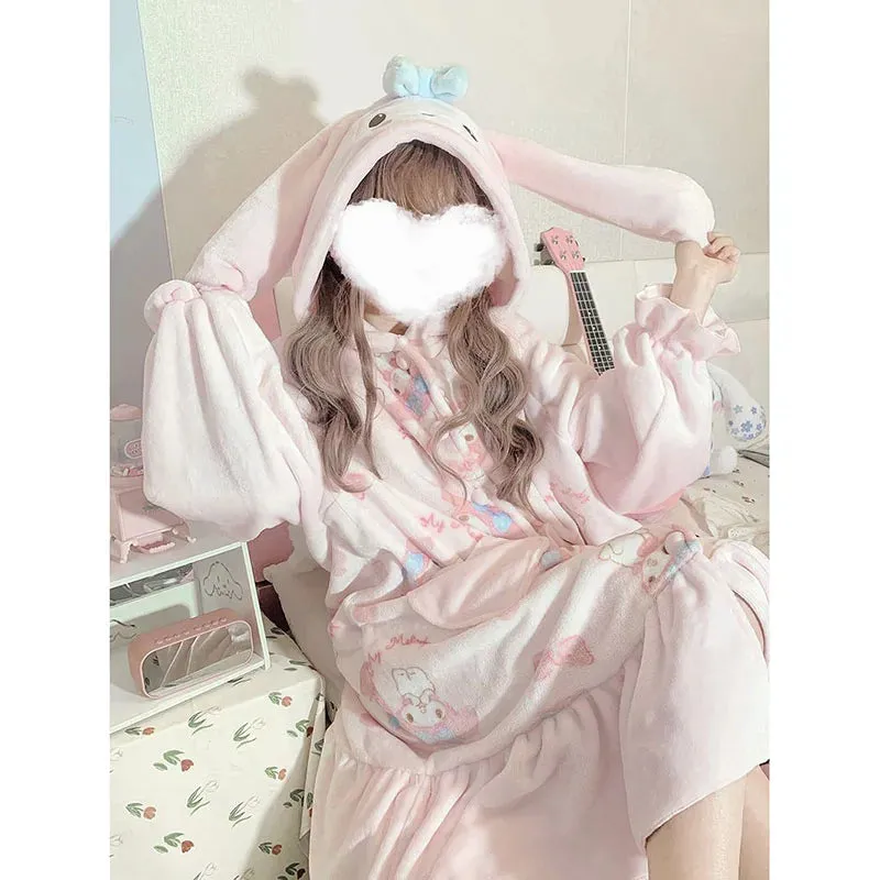 Fuzzy Pink Bunny Nighty