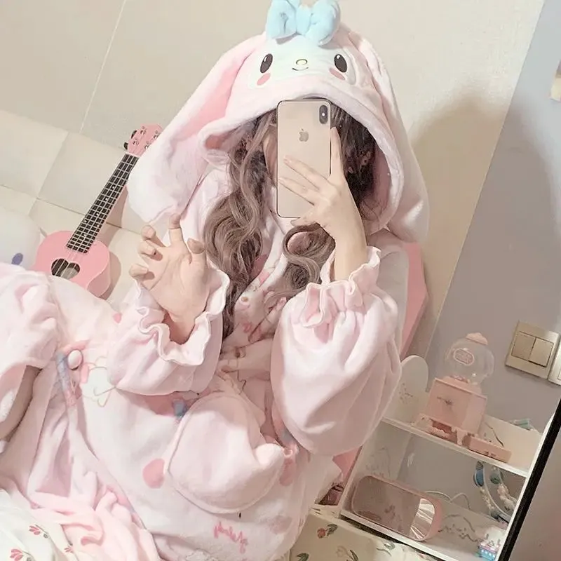 Fuzzy Pink Bunny Nighty
