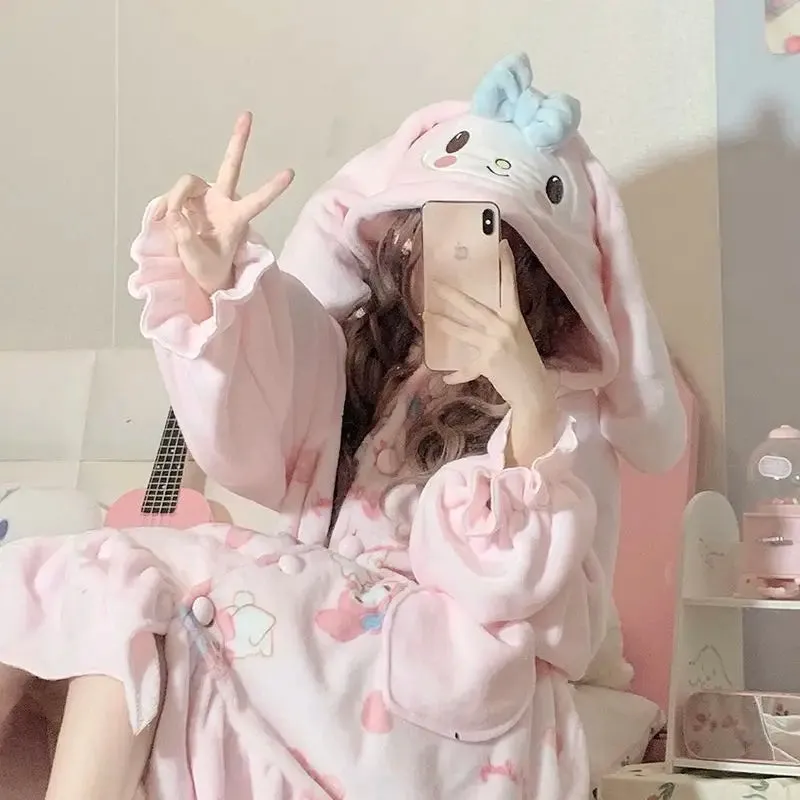 Fuzzy Pink Bunny Nighty