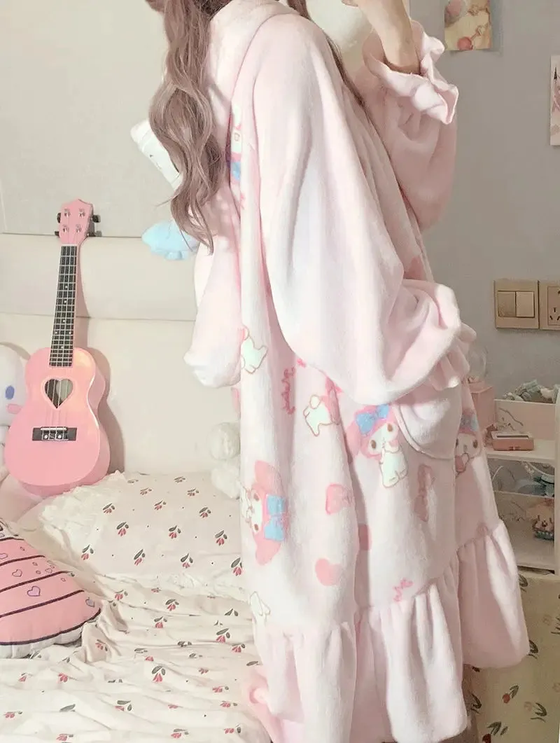 Fuzzy Pink Bunny Nighty