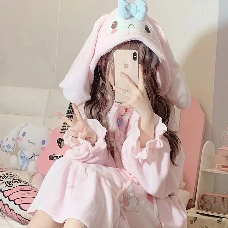 Fuzzy Pink Bunny Nighty