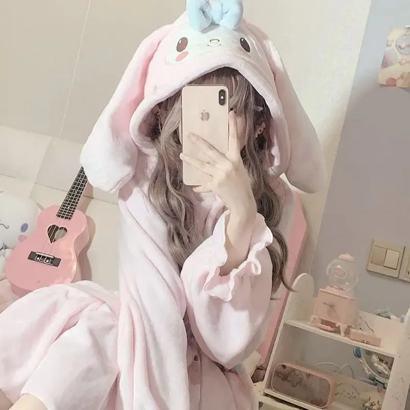 Fuzzy Pink Bunny Nighty