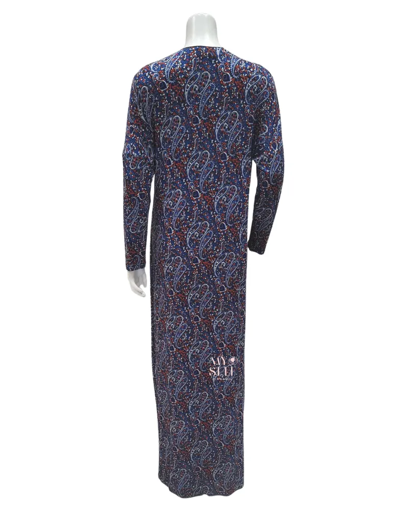 FW23N10B Paisley Multi Print Modal Nursing Nightgown