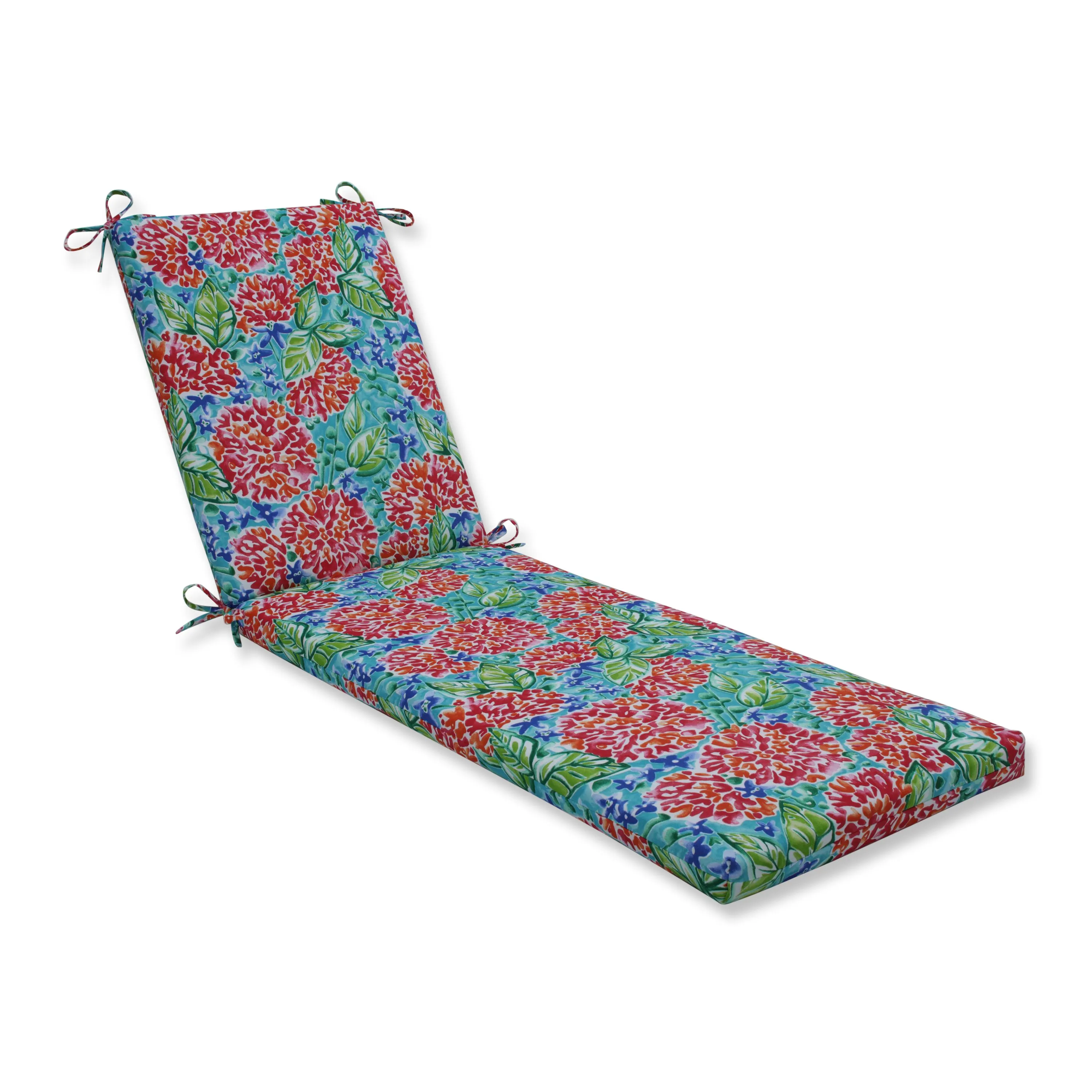 Garden Blooms Multi Chaise Lounge Cushion 80X23X3