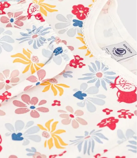 Girl Short-sleeve Floral Pajamas