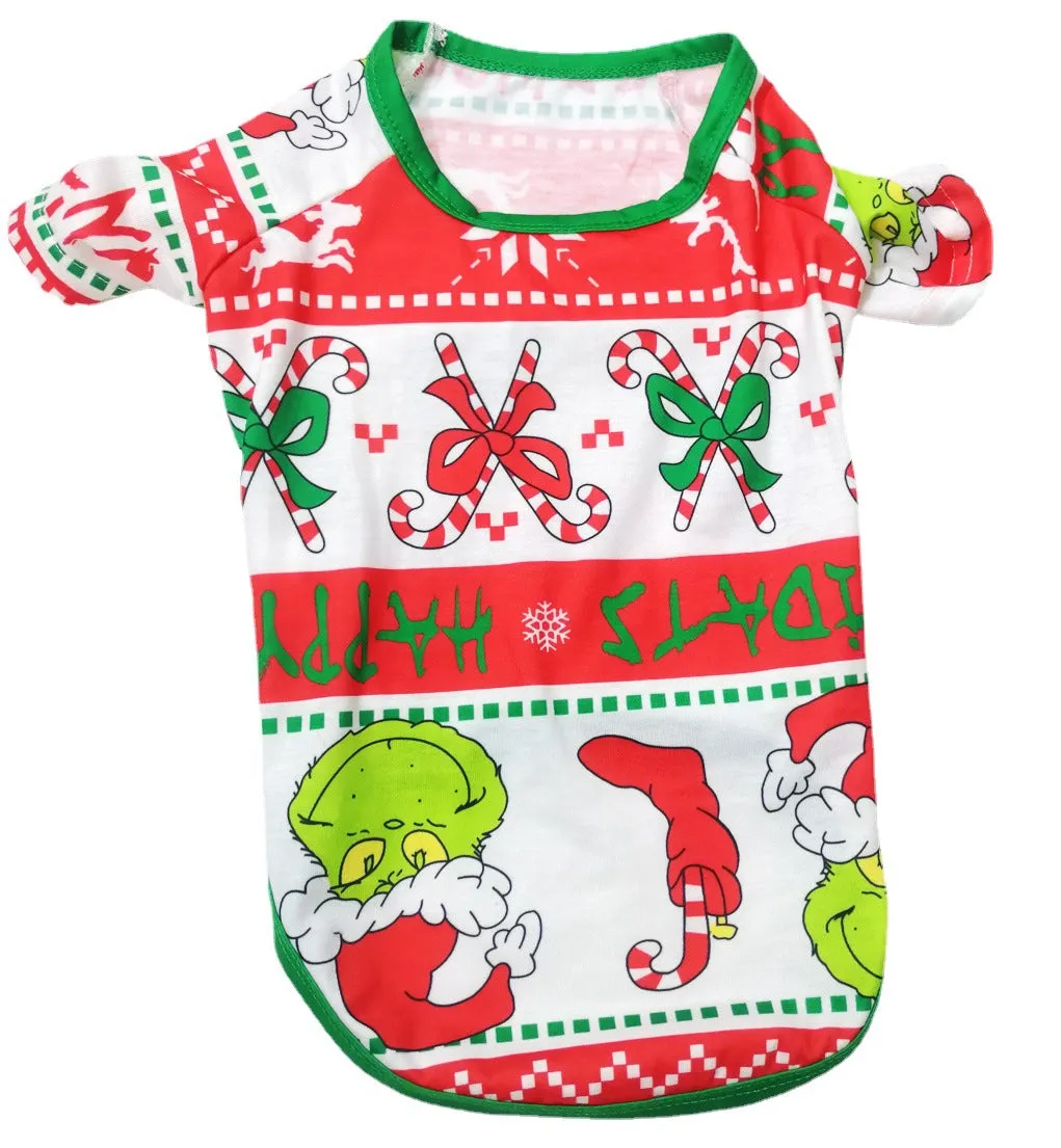 Grinch Christmas Cartoon Print Family Matching Pajamas