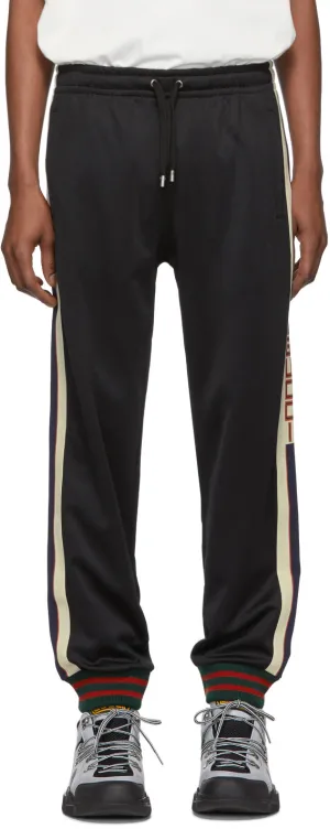 Gucci Black Jersey Lounge Pants