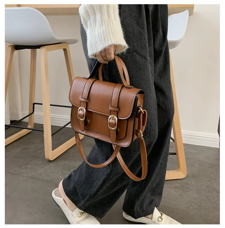 Harajuku Kawaii Fashion Faux Leather Mini School Satchel