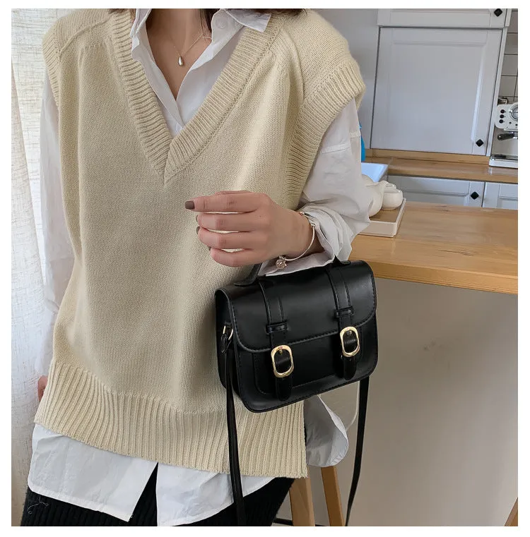 Harajuku Kawaii Fashion Faux Leather Mini School Satchel