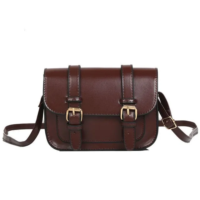 Harajuku Kawaii Fashion Faux Leather Mini School Satchel