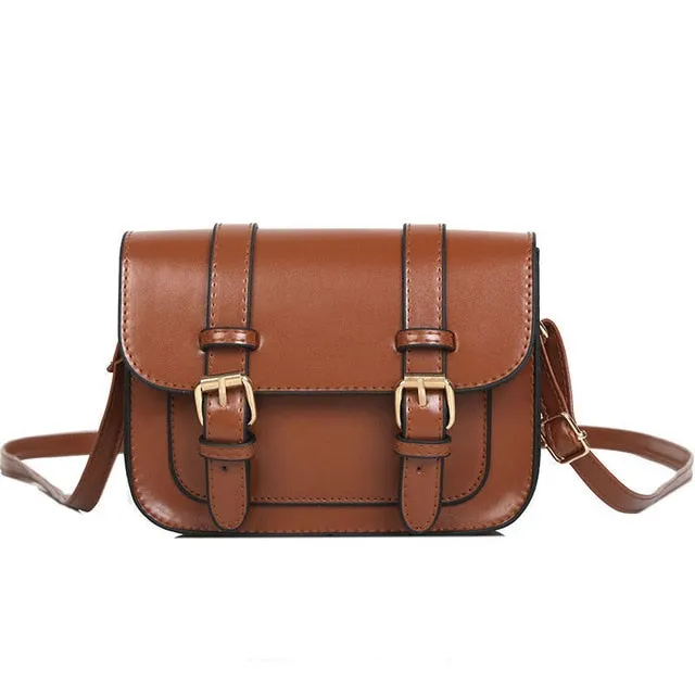 Harajuku Kawaii Fashion Faux Leather Mini School Satchel