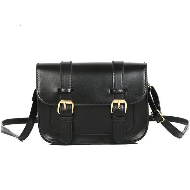 Harajuku Kawaii Fashion Faux Leather Mini School Satchel