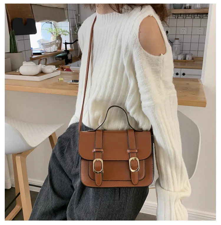 Harajuku Kawaii Fashion Faux Leather Mini School Satchel