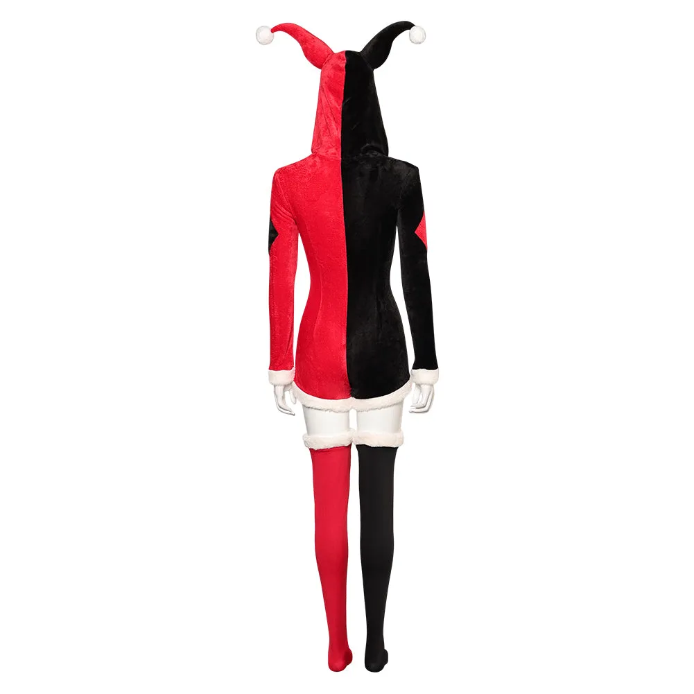 Harley Quinn Christmas Original Design Pajamas Dress Up Cosplay Costume Outfits Halloween Carnival Suit