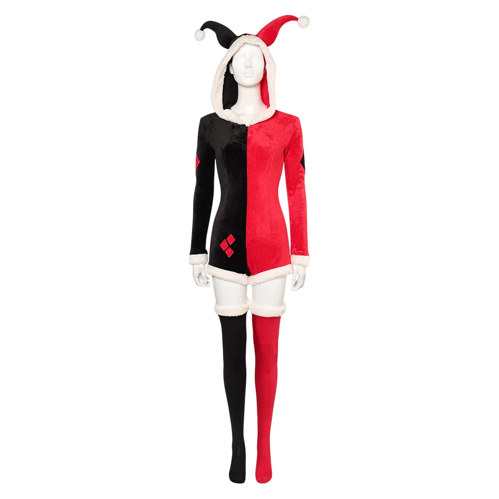 Harley Quinn Christmas Original Design Pajamas Dress Up Cosplay Costume Outfits Halloween Carnival Suit