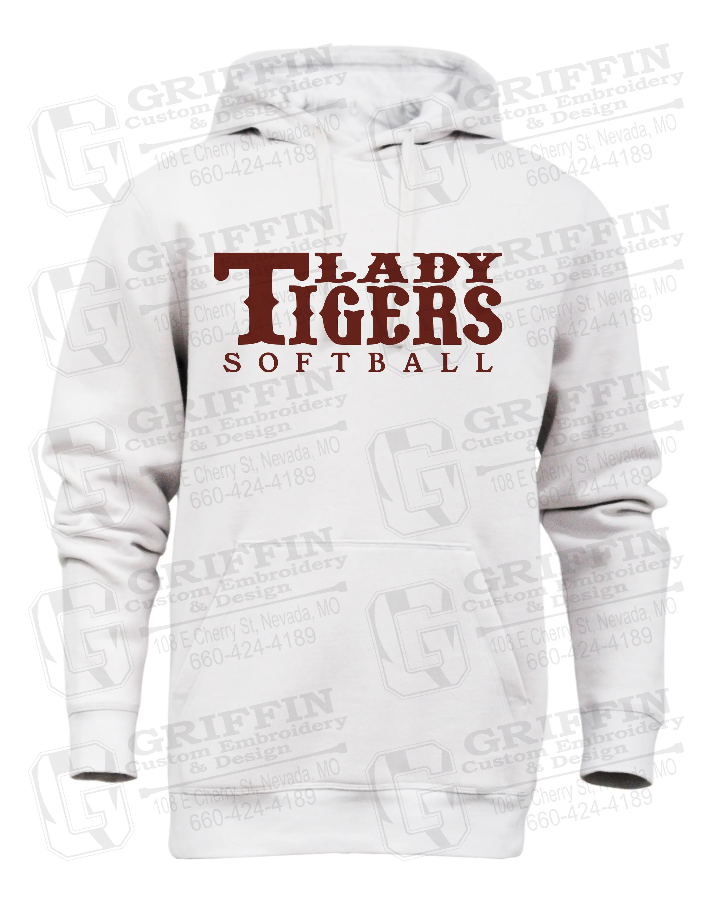 Heavyweight Fleece Hoodie - Softball - Nevada Tigers 24-F