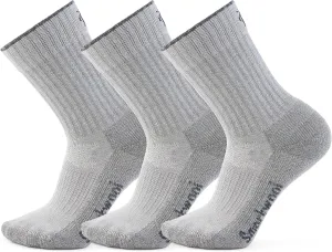 Hike Classic Edition Light Cushion 2nd Cut Crew Socks Multipack, Light Gray, Small