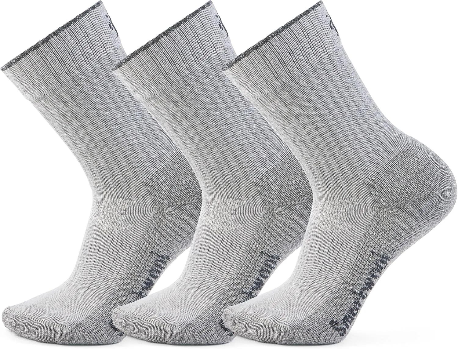 Hike Classic Edition Light Cushion 2nd Cut Crew Socks Multipack, Light Gray, Small