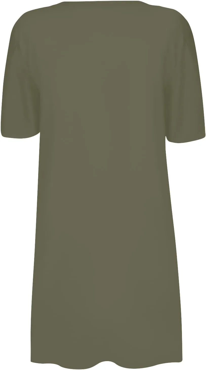 HXHYQKP Summer Cardigans for Women Lightweight Short Sleeve Open Front Casual Cover Ups with Pockets