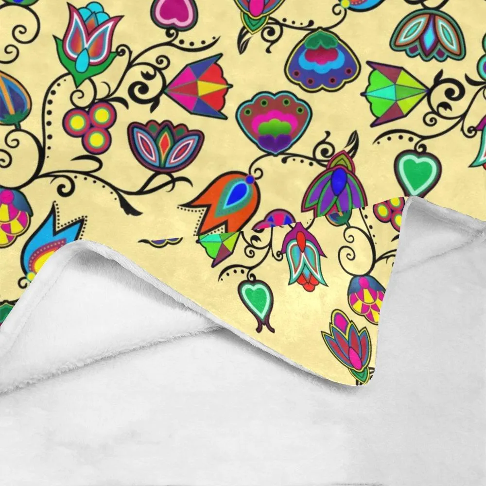 Indigenous Paisley Vanilla Ultra-Soft Micro Fleece Blanket 60"x80"