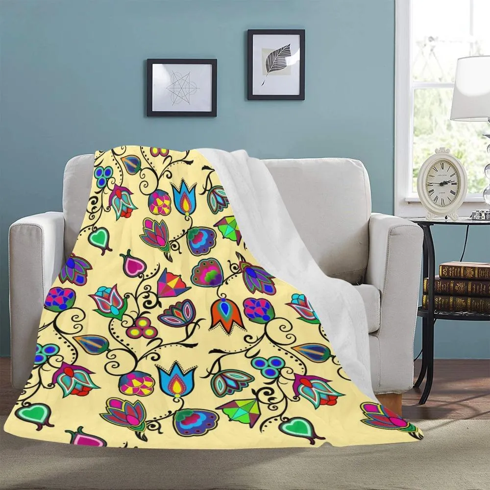 Indigenous Paisley Vanilla Ultra-Soft Micro Fleece Blanket 60"x80"