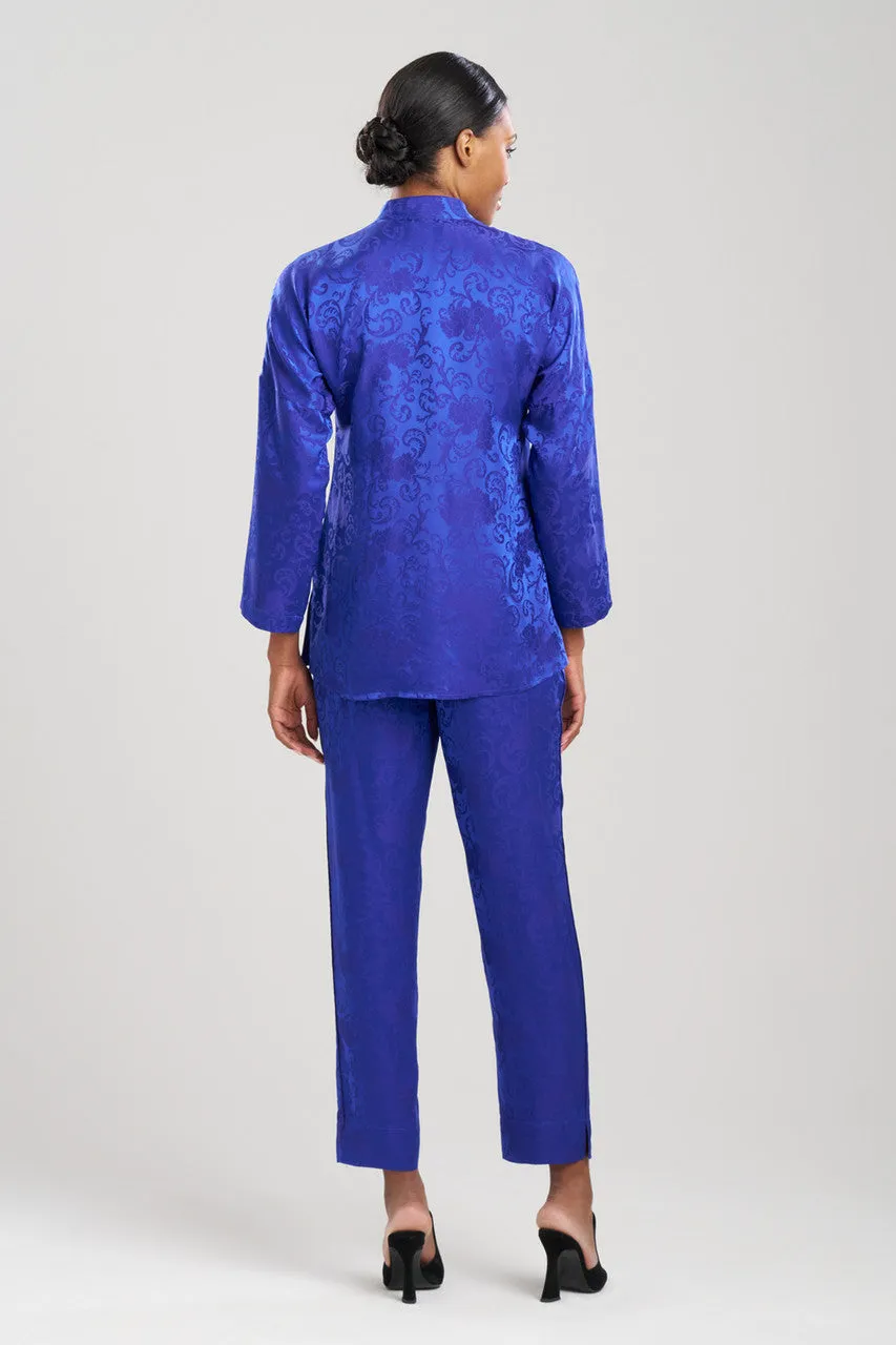 Ines Jacquard Mandarin Silk PJ